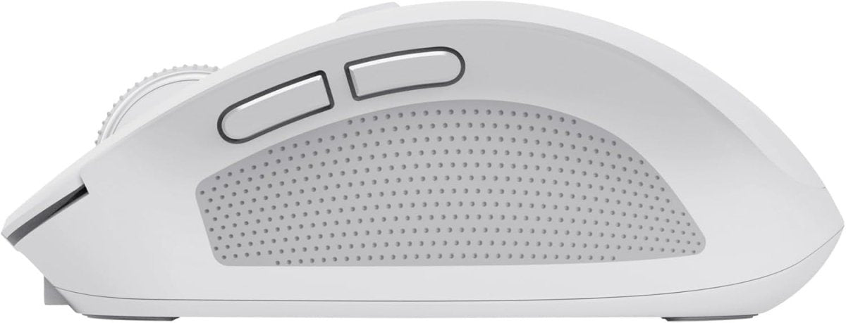 Silent Wireless Bluetooth Mouse Rechargeable Compact White - Kwikley