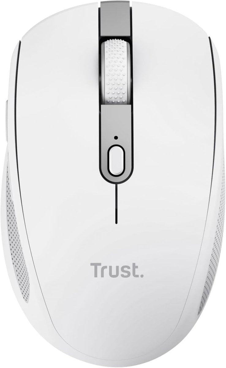 Silent Wireless Bluetooth Mouse Rechargeable Compact White - Kwikley