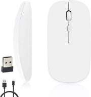 Silent Wireless Mouse Rechargeable Bluetooth 1600 DPI USB - Kwikley