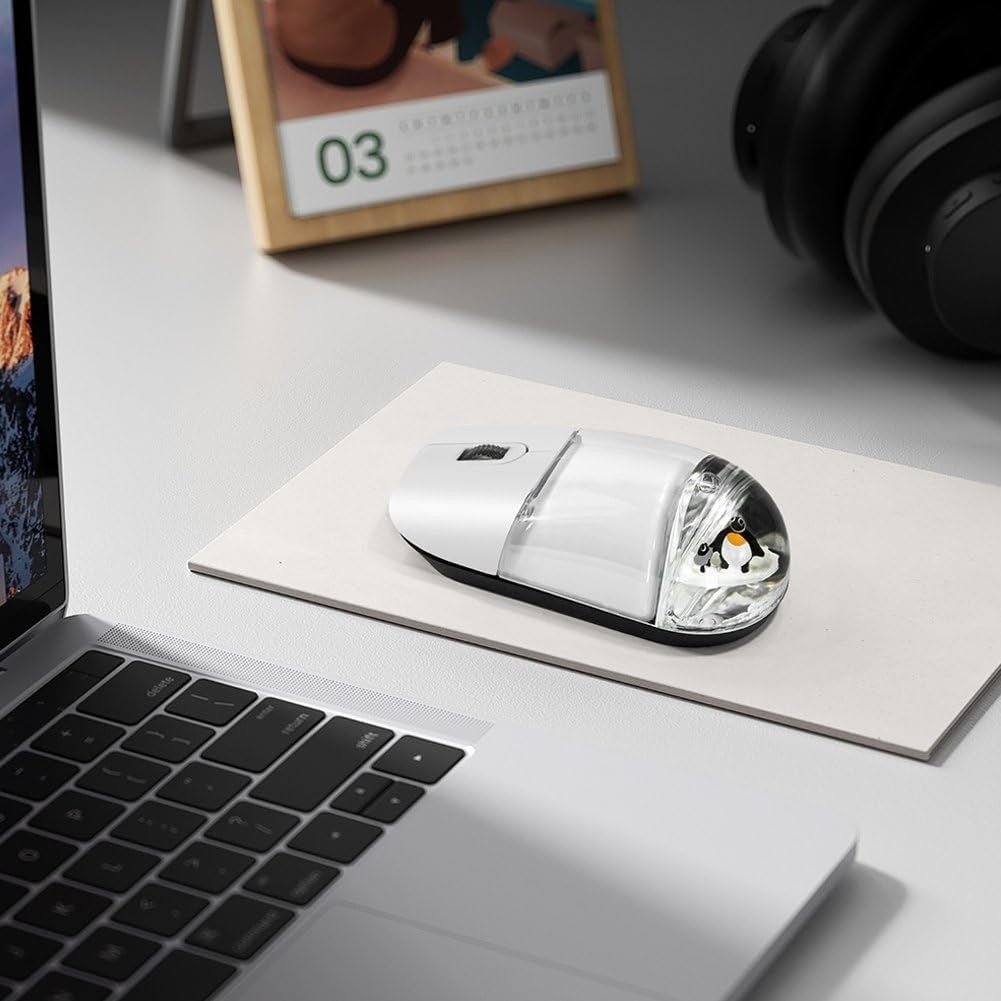 Silent Wireless Mouse Rechargeable Bluetooth Cute Penguin - Kwikley