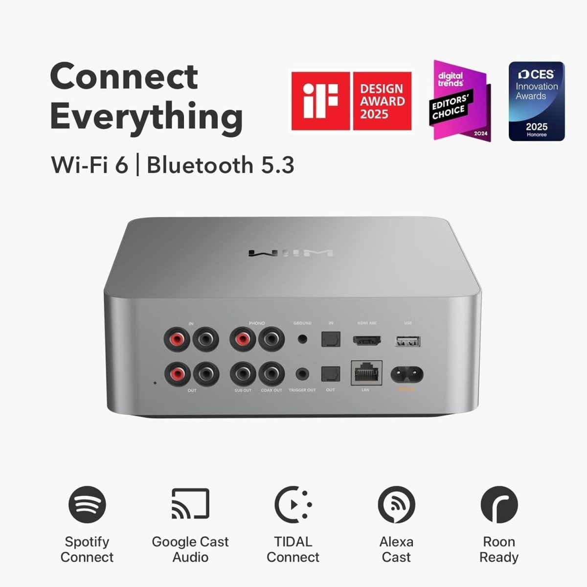 Silver Hi‑Res Music Streamer & Digital Preamp – Touchscreen Audio Hub - Kwikley