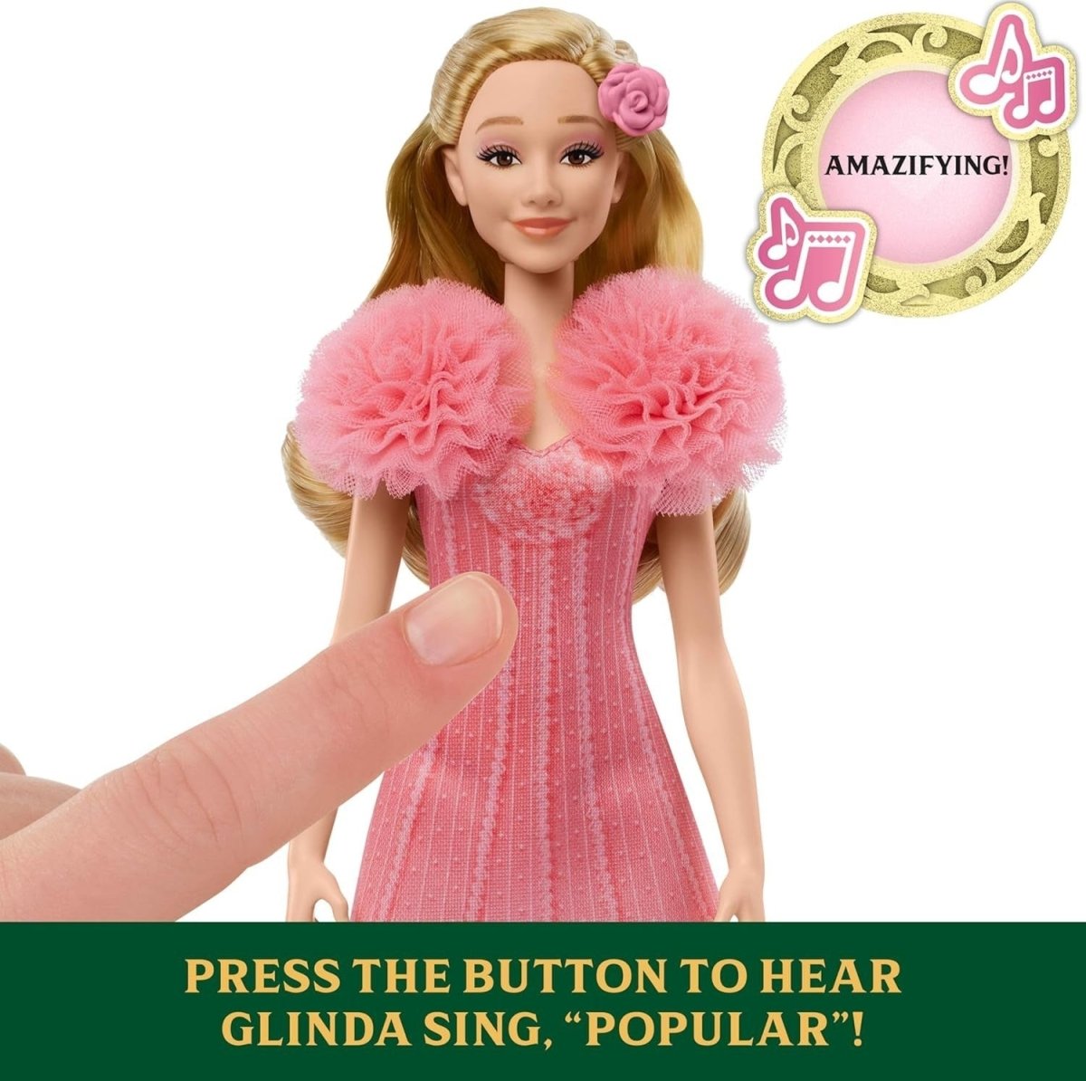 Singing Fashion Doll Pink Dress Posable w Sound Hair Accessories - Kwikley