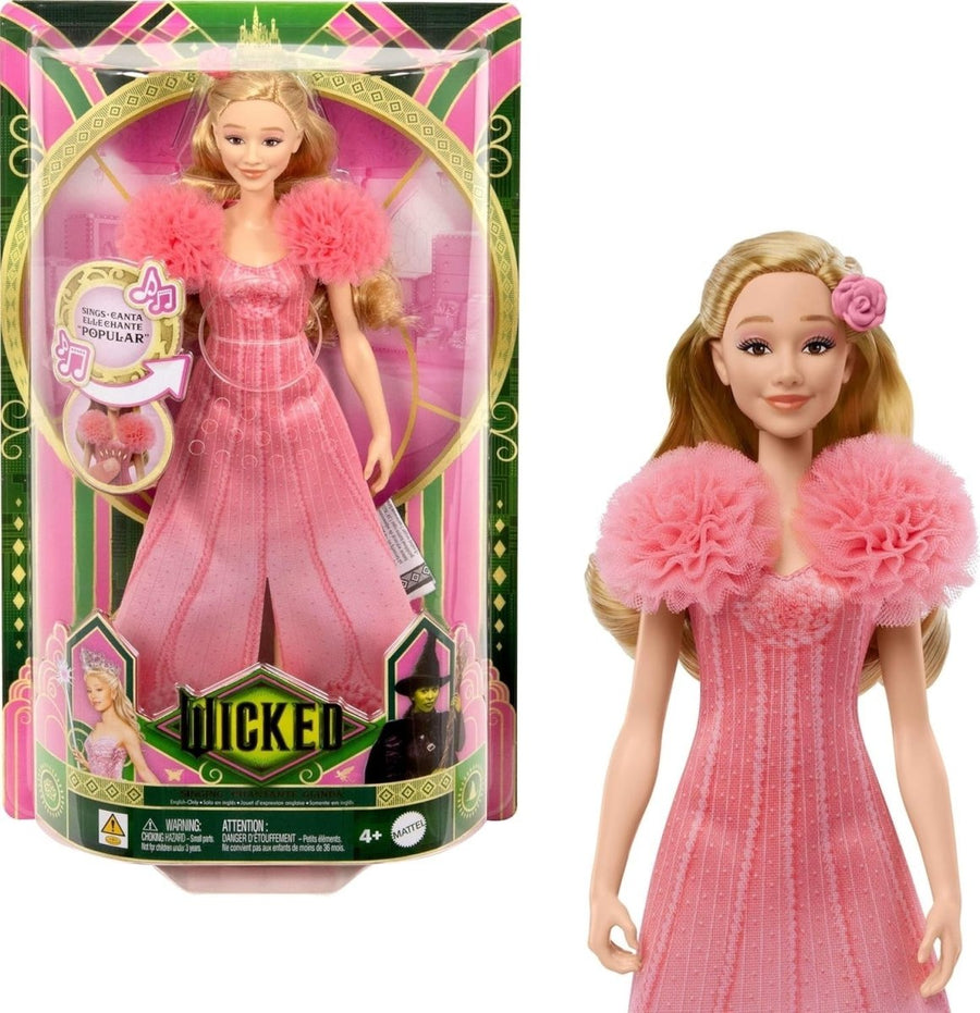 Singing Fashion Doll Pink Dress Posable w Sound Hair Accessories - Kwikley