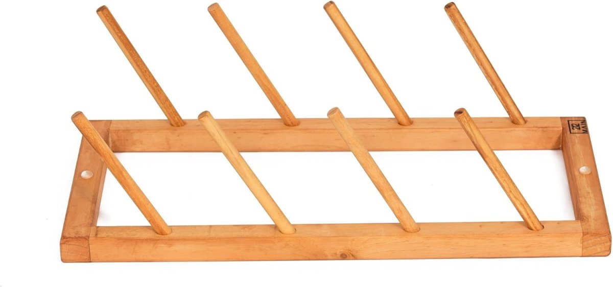 Skateboard Display Rack Wall Mount Wooden 4 Board Storage Holder - Kwikley