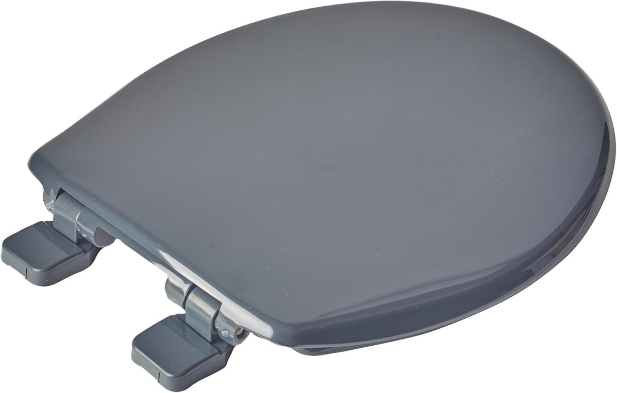 Slate Grey Soft Close Toilet Seat | Ultra Fix, Adjustable Hinges - Kwikley