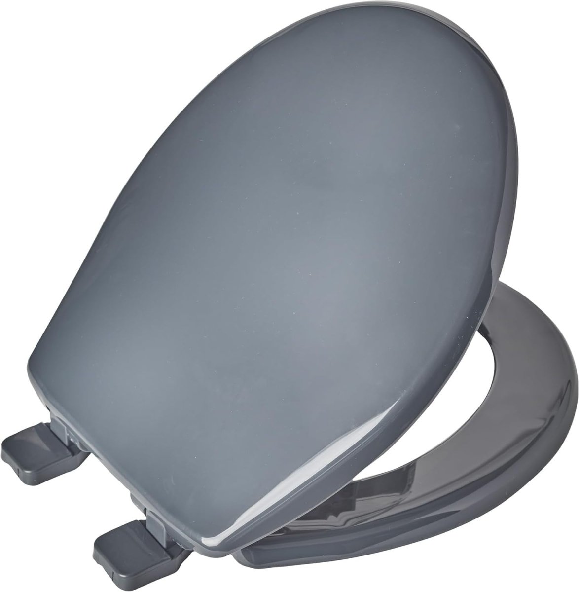 Slate Grey Soft Close Toilet Seat | Ultra Fix, Adjustable Hinges - Kwikley