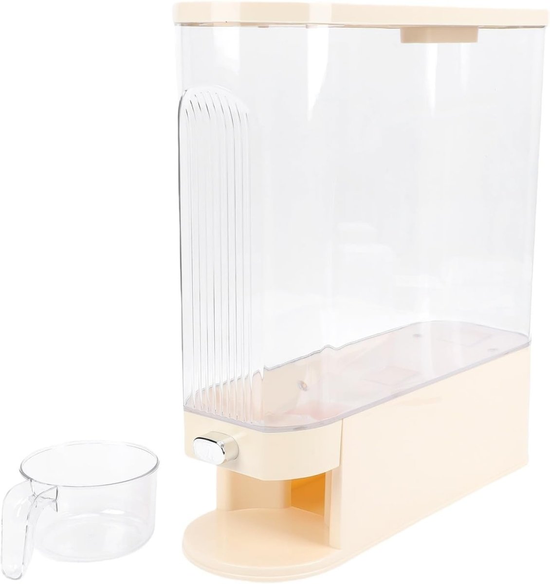 Slim Airtight Rice Storage Container Damp Proof Grain Dispenser Bin - Kwikley