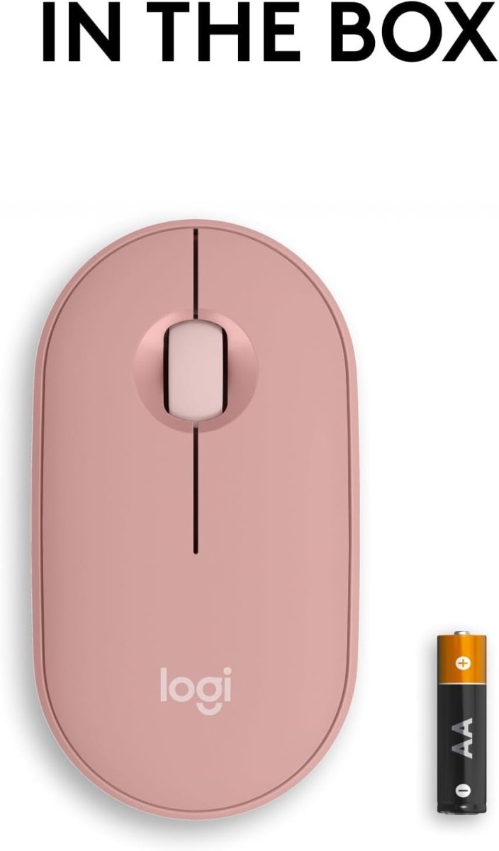 Slim Bluetooth Wireless Mouse Silent Portable Multi - Device Rose - Kwikley
