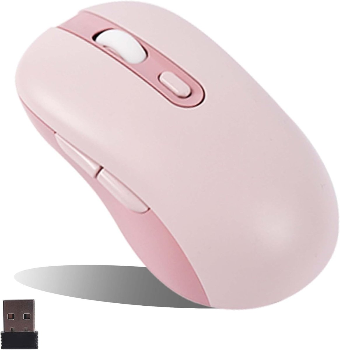 Slim Wireless Bluetooth Mouse Silent Rechargeable 1600 DPI 6 Button - Kwikley