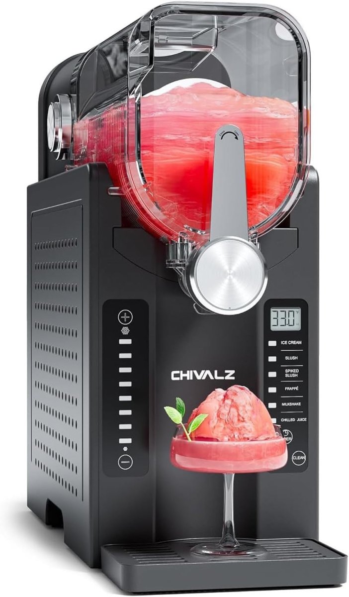 Slushie Machine No Ice Needed Frozen Drink Maker LED Display 1.2L - Kwikley