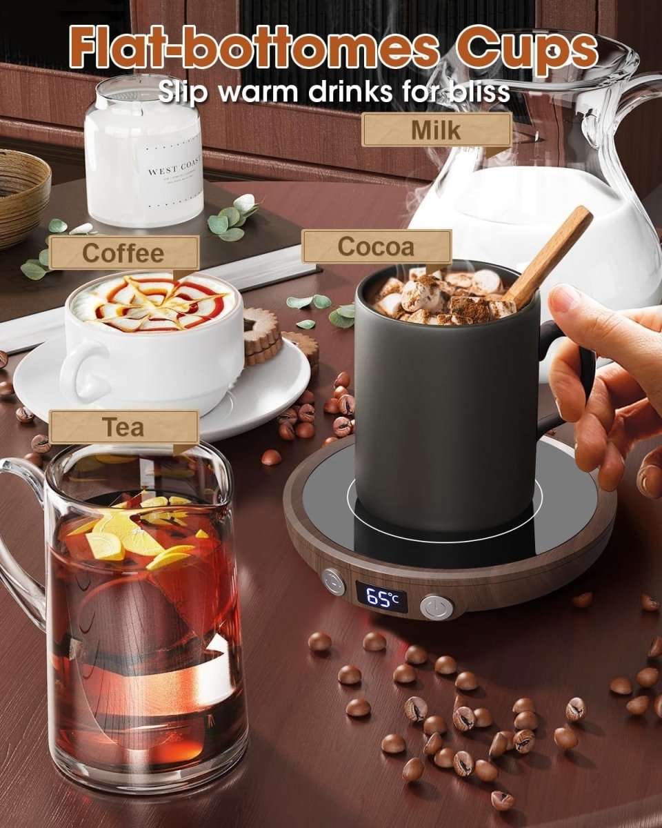 Smart Coffee Mug Warmer 3 Temp LCD Timer Auto Shut Off - Kwikley
