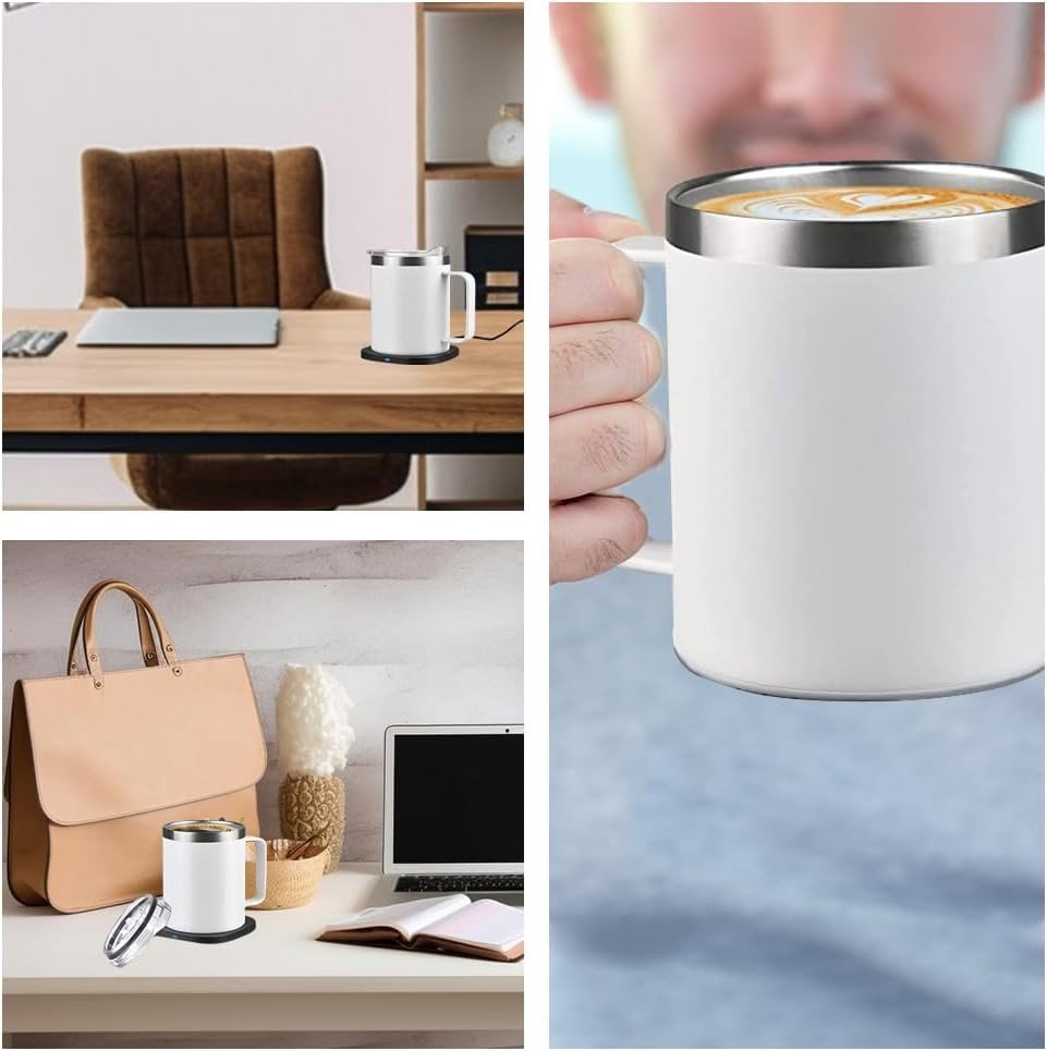 Smart Coffee Mug Warmer Set 11oz Auto Off Temp Control - Kwikley