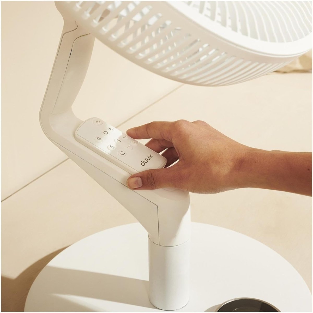 Smart Portable Fan White – 30 Speeds Cordless Remote App Control Quiet Cooling - Kwikley