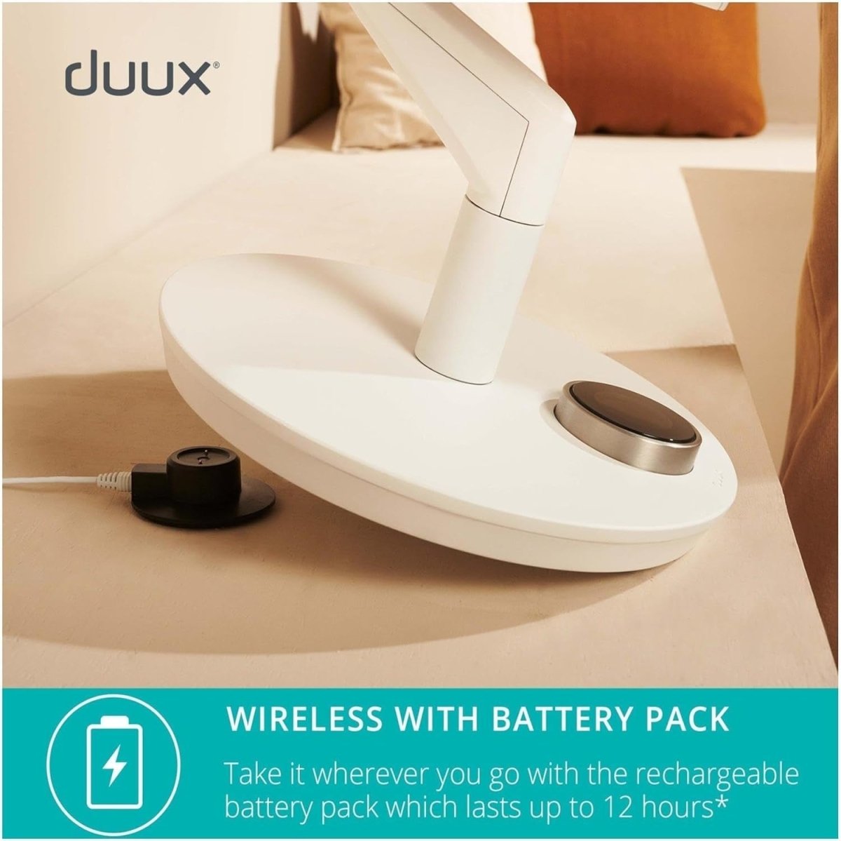 Smart Portable Fan White – 30 Speeds Cordless Remote App Control Quiet Cooling - Kwikley