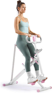 Smart Row N Ride Squat Machine Foldable Full Body Glute Trainer Pink - Kwikley