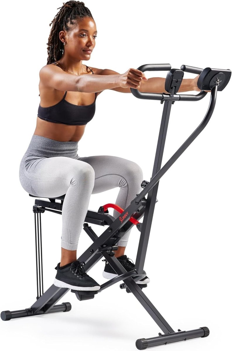 Smart Row-N-Ride Squat Machine Foldable Full Body Trainer 150kg - Kwikley