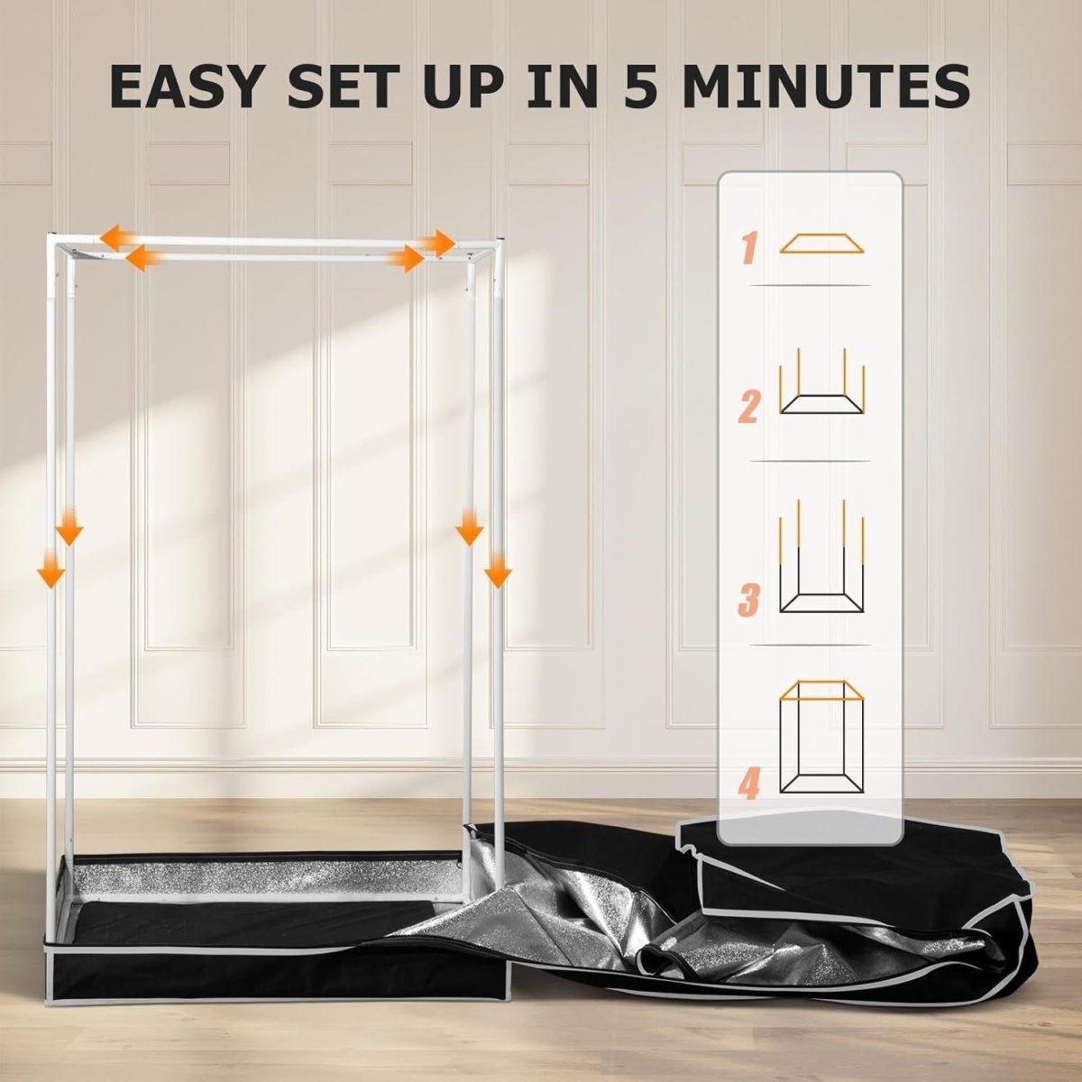 Smartmak Portable Steam Sauna 4L 1500W Fast Heat Home Spa Tent 16 Level Remote - Kwikley