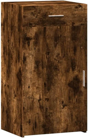 Smoked Oak Sideboard Cabinet with Drawer & Door – Stylish Storage - Kwikley