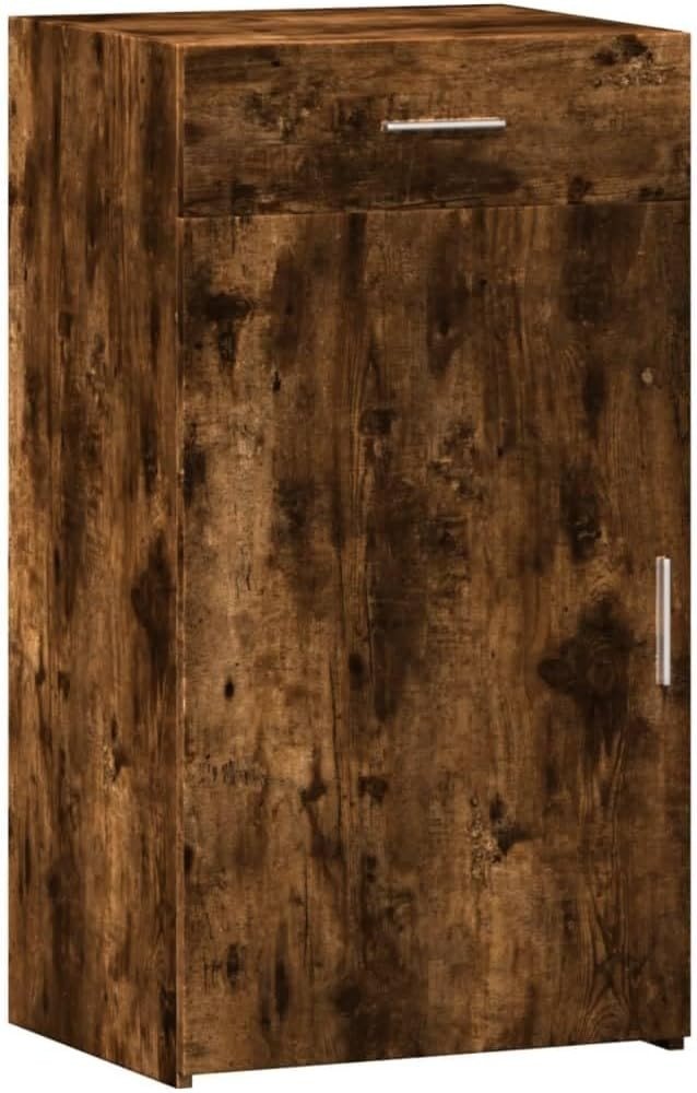 Smoked Oak Sideboard Cabinet with Drawer & Door – Stylish Storage - Kwikley
