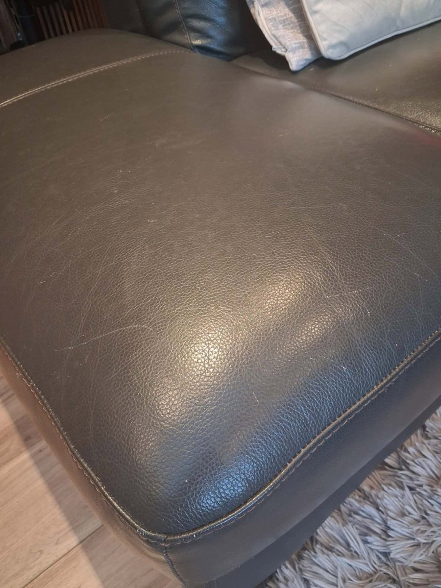 Smooth Cosy Brown Leather Corner Sofa (PTP) - Kwikley