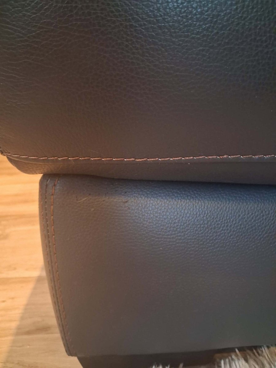 Smooth Cosy Brown Leather Corner Sofa (PTP) - Kwikley