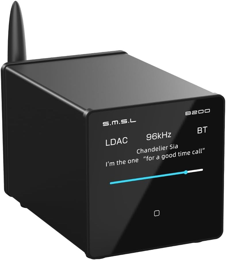 SMSL B200 Bluetooth 5.1 Audio Decoder Preamp DAC RCA Coaxial USB - Kwikley