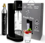 Soda Maker Machine One - Touch Sparkling Water Kit BPA - Free Bottle CO2 - Kwikley