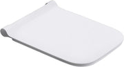Soft Close Square Toilet Seat Ultra Slim Quick Release Thermoset 352x444mm - Kwikley