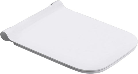 Soft Close Square Toilet Seat Ultra Slim Quick Release Thermoset 352x444mm