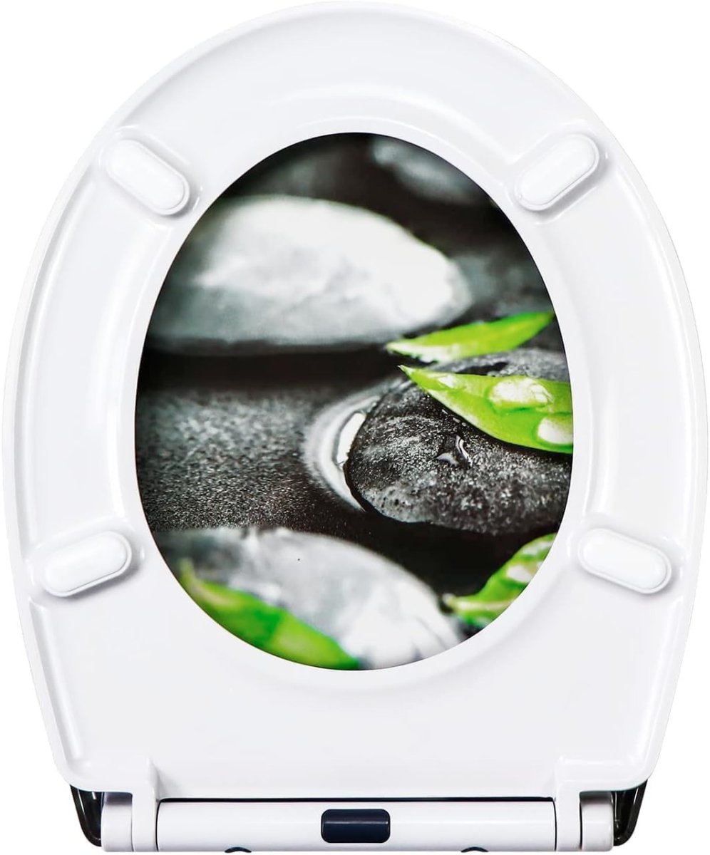 Soft Close Toilet Seat Duroplast Quick Release Top Fix Easy Clean Colourful - Kwikley