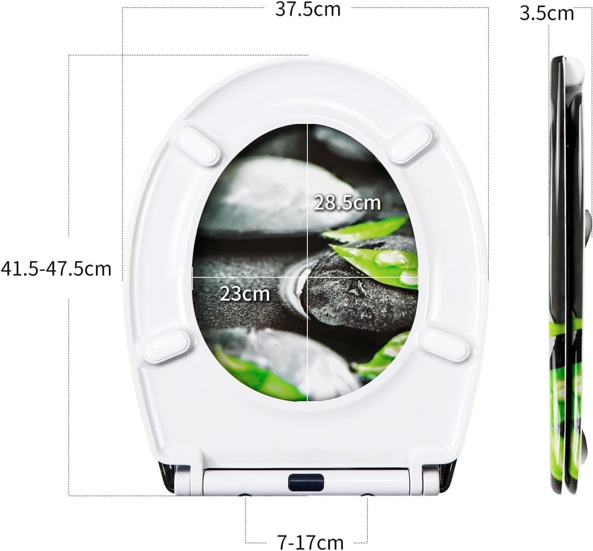 Soft Close Toilet Seat Duroplast Quick Release Top Fix Easy Clean Colourful - Kwikley