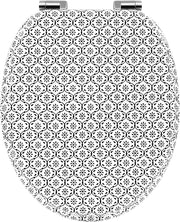 Soft Close Toilet Seat O - Shape Wood Quick Release Tile Pattern 175kg - Kwikley
