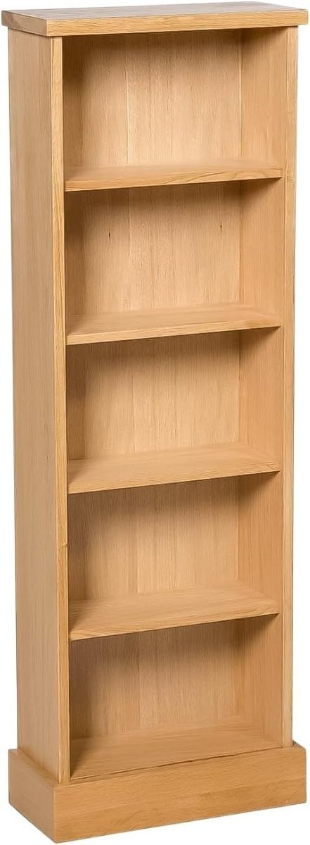 Solid Oak DVD CD Storage Cabinet 5 Tier Media Shelf Holds 120 Discs - Kwikley