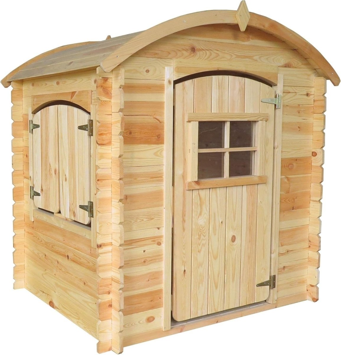 Solid Wood Kids Garden Playhouse Outdoor Wendy House 19mm Panels - Kwikley
