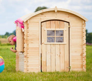 Solid Wood Kids Garden Playhouse Outdoor Wendy House 19mm Panels - Kwikley