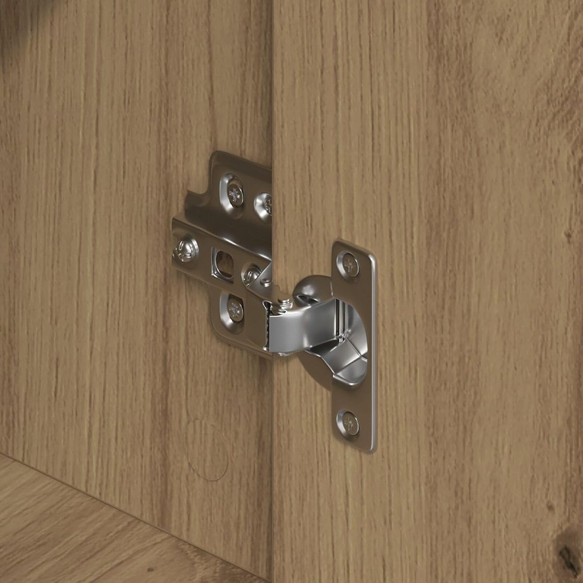 Space - Saving Artisan Oak Sideboard Cabinet with Drawers & Adjustable Shelves - Kwikley
