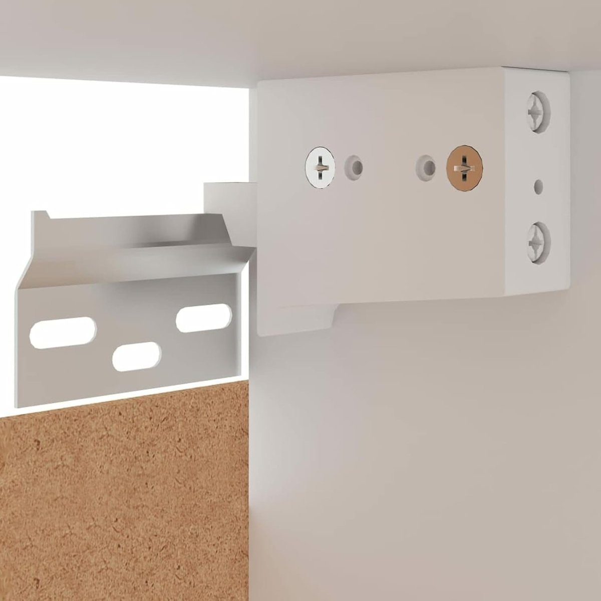 Space - Saving Lockable Corner Wall Cabinet with Double Doors & Shelves Black - Kwikley