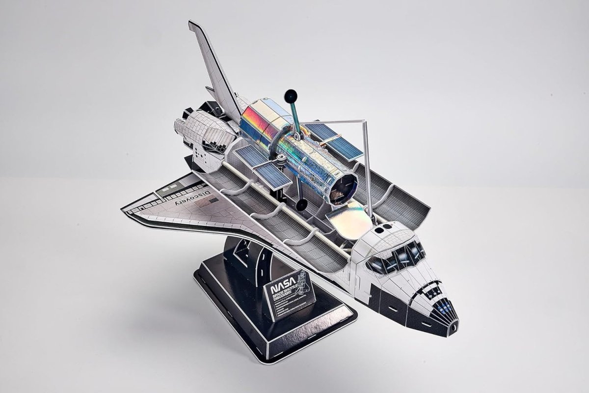 Space Shuttle 3D Puzzle Model Kit Spacecraft Display Stand 126pcs - Kwikley