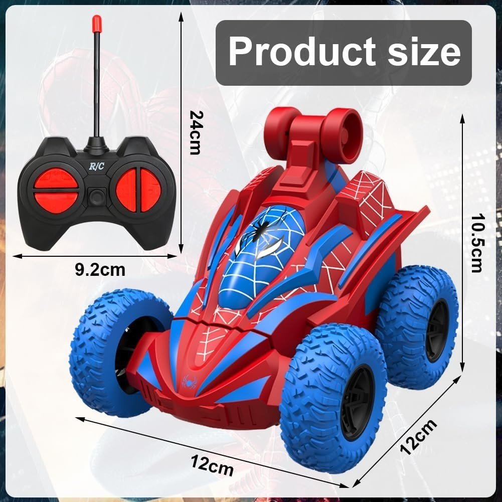 Spider 4WD RC Stunt Car for Kids 3 - 10, 360° Flips & Double - Sided Driving - Kwikley