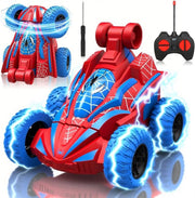 Spider 4WD RC Stunt Car for Kids 3 - 10, 360° Flips & Double - Sided Driving - Kwikley