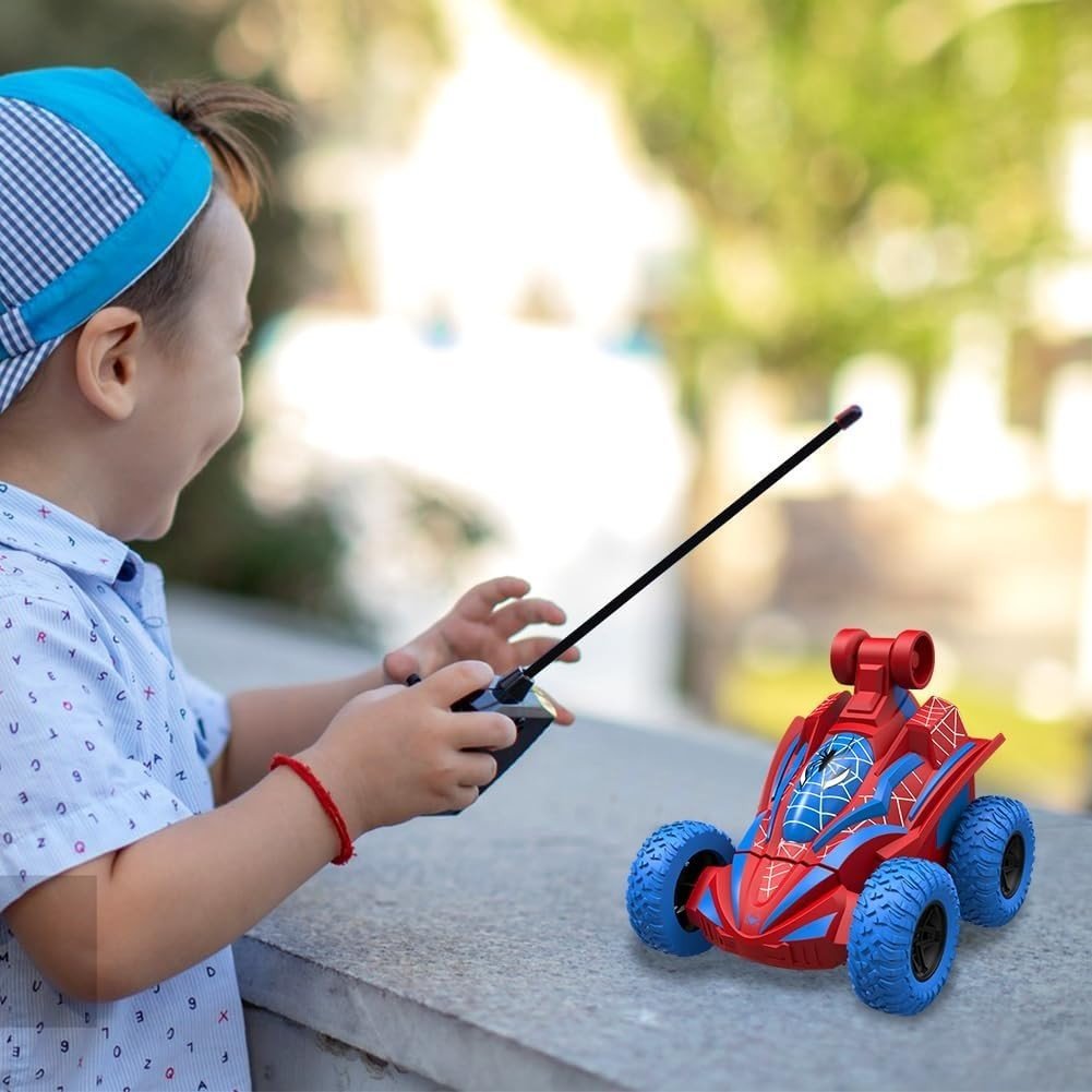 Spider 4WD RC Stunt Car for Kids 3 - 10, 360° Flips & Double - Sided Driving - Kwikley
