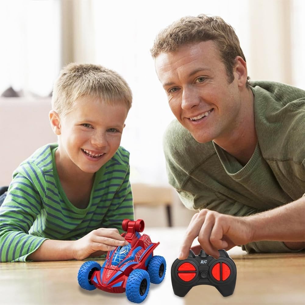 Spider 4WD RC Stunt Car for Kids 3 - 10, 360° Flips & Double - Sided Driving - Kwikley