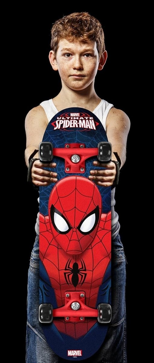 Spiderman 28" Kids Skateboard | Double - Sided Design, Durable Deck, Beginner - Kwikley