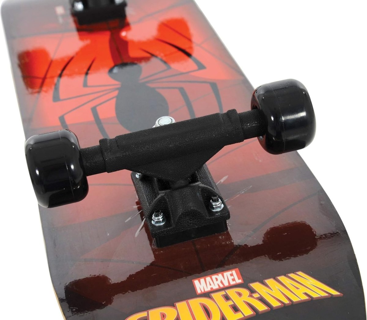 Spiderman Kids Beginner Skateboard 31in 7 - Ply Deck Smooth Wheels Age 5+ - Kwikley