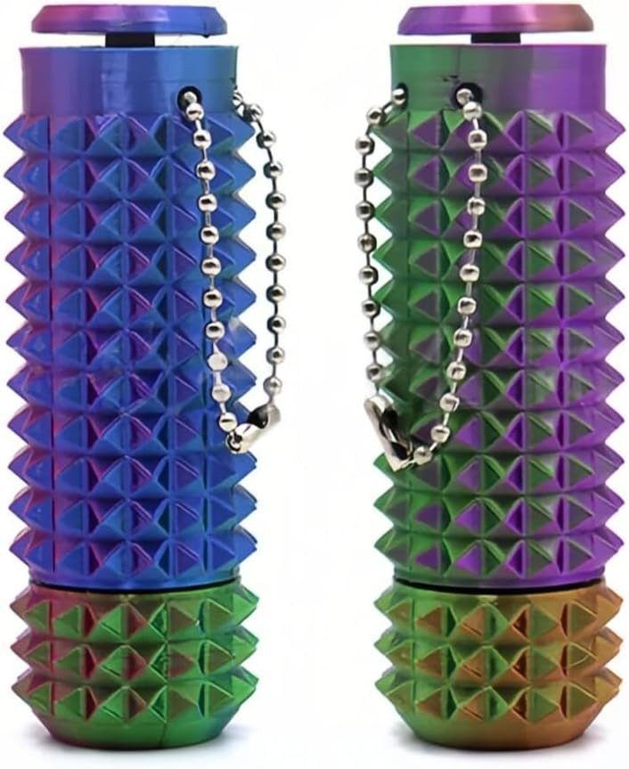 Spiky Sensory Fidget Keychain Rotate Click Stress Relief ADHD Toy - Kwikley