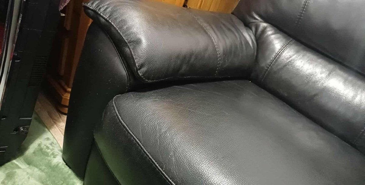 Splendid Luxe Black Leather Corner Sofa L - Shape Sofa (PTP) - Kwikley