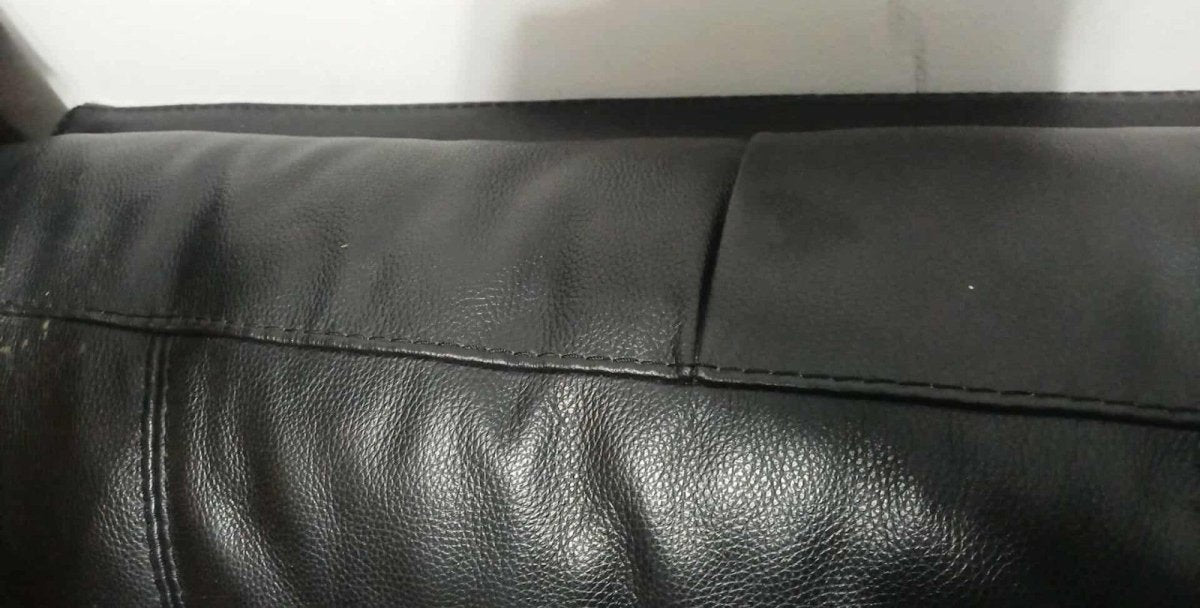 Splendid Luxe Black Leather Corner Sofa L - Shape Sofa (PTP) - Kwikley