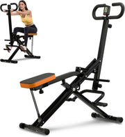 Squat Assist Trainer Foldable Rowing Machine Leg Workout LCD - Kwikley