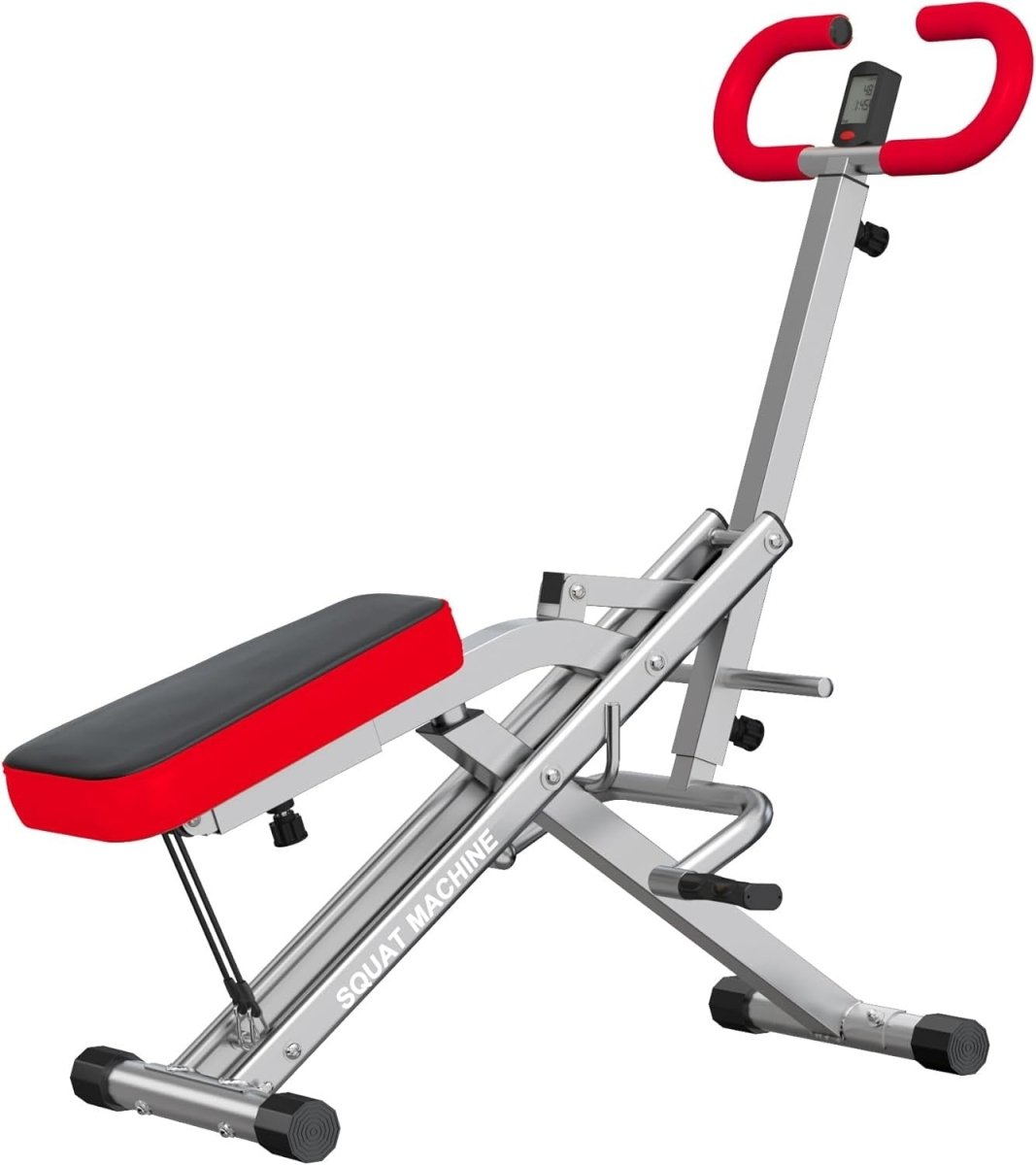 Squat Assist Trainer Rowing Machine Home Gym Glutes Legs Workout 330lbs - Kwikley