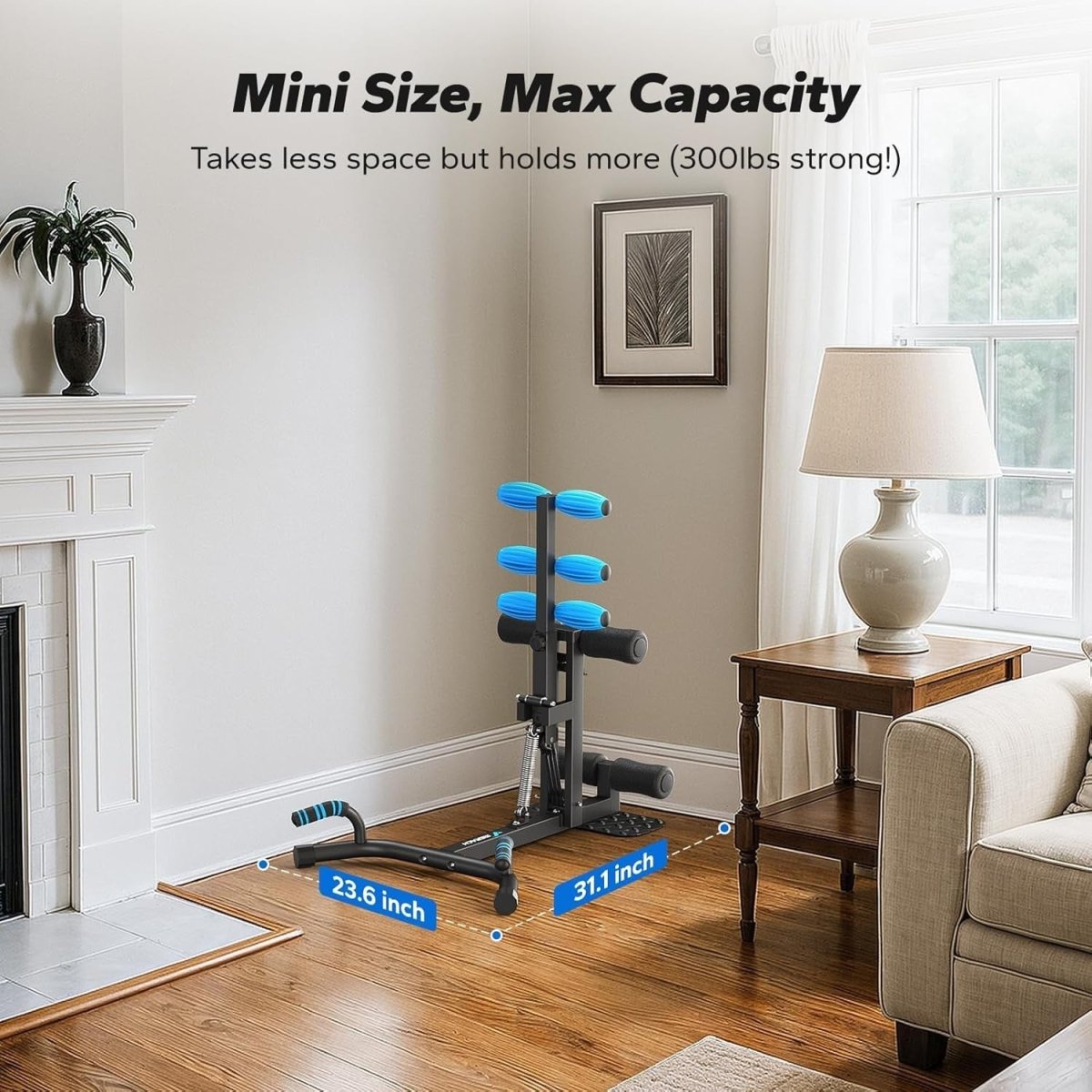 Squat Machine Home Gym Trainer 3 Level Resistance 300lb Capacity - Kwikley